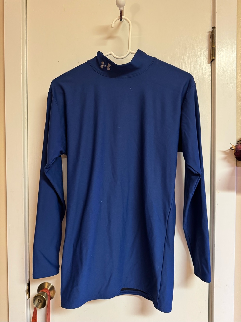 Under Armour women's Mock Neck Long Sleeve Top - Royal Blue
